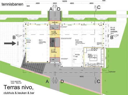 Plattegrond terrasnivo